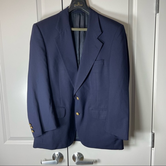 Burberry Men’s Vintage Sport Jacket Navy Great Condition Size 41 Wool - Picture 7 of 8